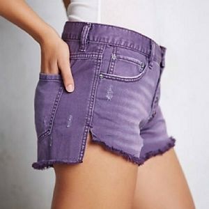 Free People Purple Shorts